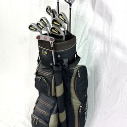 Killer Bee Iron Golf Club Set + PowerBilt Driver + Nike 5 Wood + Odyssey Putter & Bag