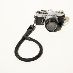 Black Rope Camera Wrist Strap 16" + Peak Design Anchor
