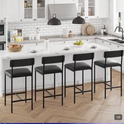 Counter Stools Set Of 4 (new) Needs Assembly