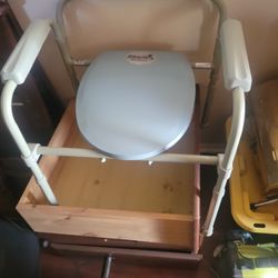Portable Toilet Seat With Handels