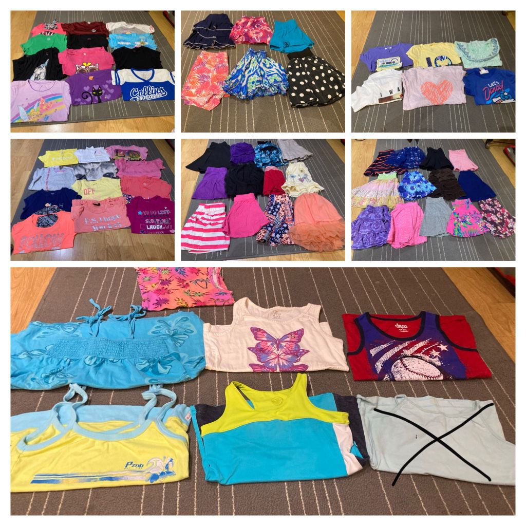 Girl’s size 7-8 Summer clothes only $2 per item