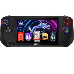 MSI Claw PC Gaming Handheld: Intel Ultra 7-155H, 7" FHD 120Hz Display, 16GB LPDDR5, 1TB NVMe SSD, MicroSD Card Reader, Thunderbolt 4, Win 11 Home: Bla