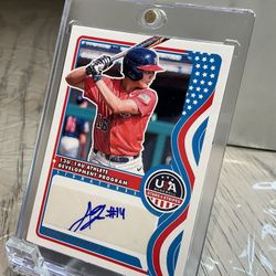 2025 panini star and stripes anthony frausto auto