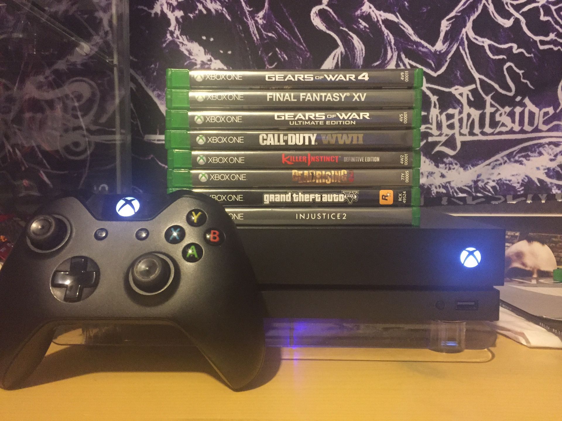 Xbox one x w/ Xbox games