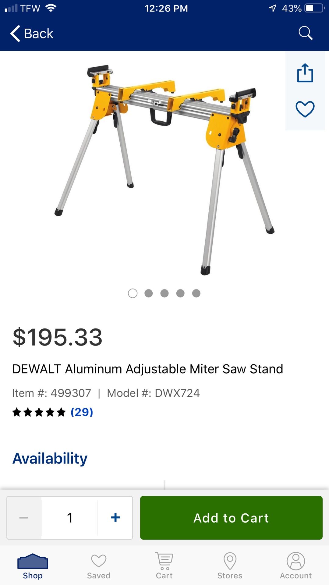 Dewalt mittersaw stand