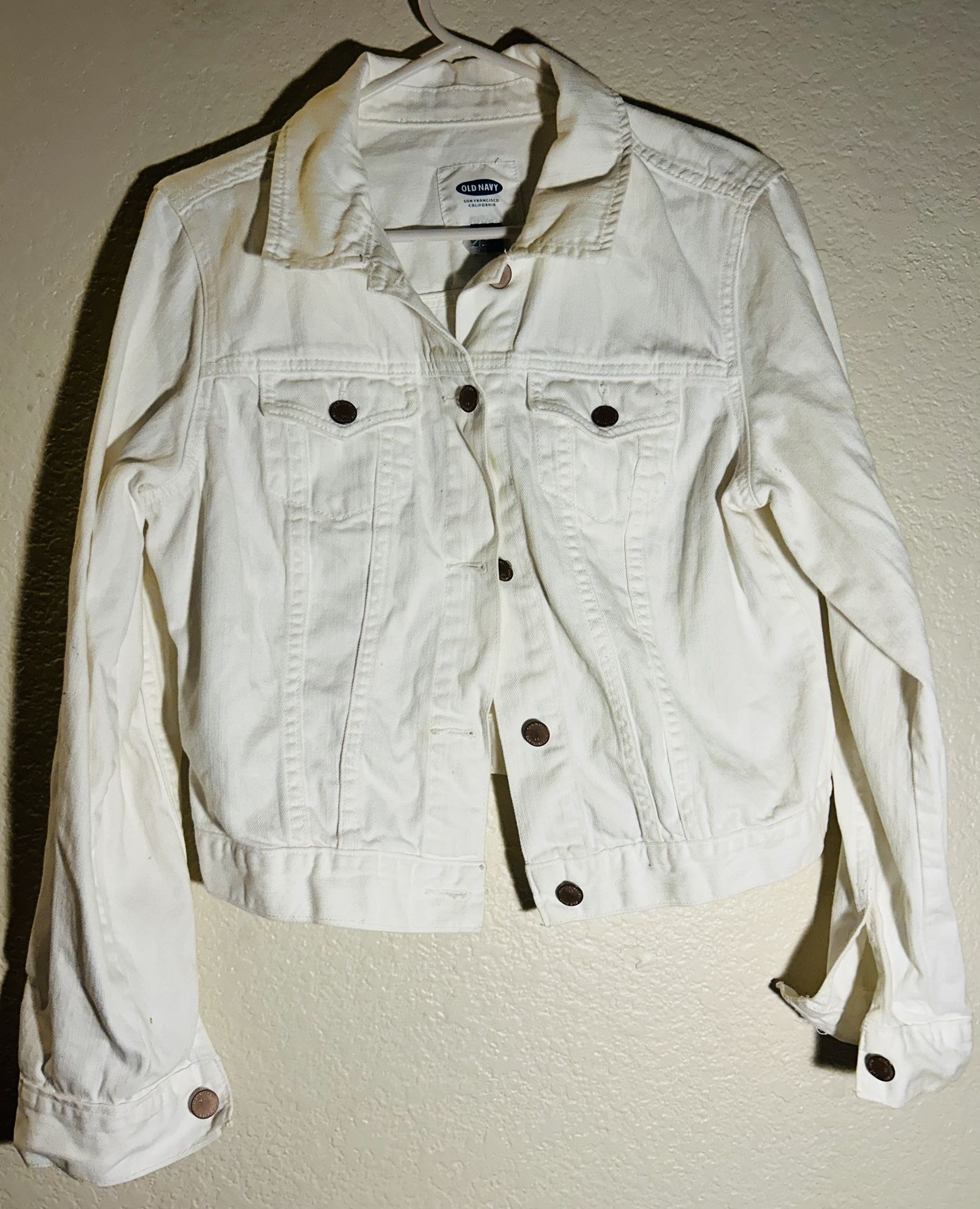 Women’s White Denim Jacket