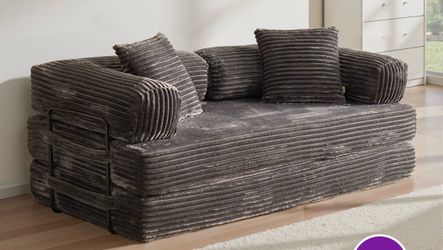 Grey Boneless 2 person couch