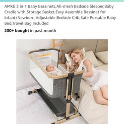 AMKE bedside baby bassinet 