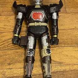RARE Vintage 1996 Beetleborg Shadow Borg Black Silver Action Figure Bandai