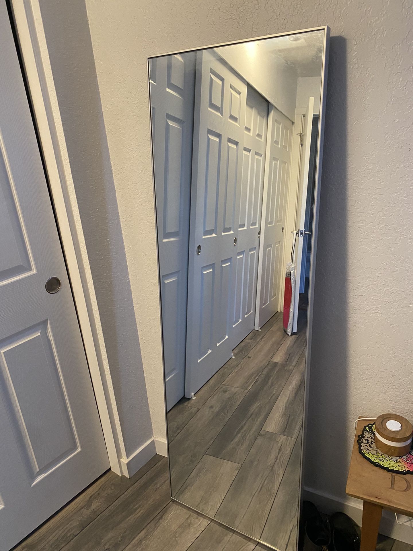 Full length mirror silver frame High quality. None of that Wayfair BS.