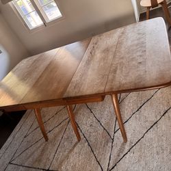 Mid Century Modern Heywood Wakefield Solid Birch Wishbone Dining Table