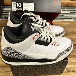 Nike Air Jordan 3 White Black Cement Grey 