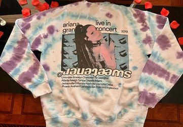 Ariana Grande Sweetener Tour Leg 3 Live in Concert Tie Dye Crewneck Sweater