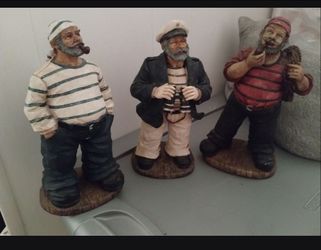 Nautical captain sailor figurine decor $5 each