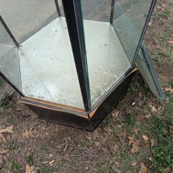 Free glass case on curb for pickup