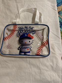 Sanrio Hello Kitty x LA Dodgers Clear Zippered Tote Bag