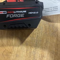 Milwuakee M18 12ah forge battery