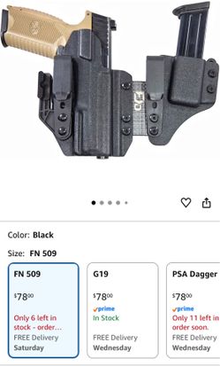 IWB Kydex Holster +1 Flex w/Claw and Optic Cut - Made in USA