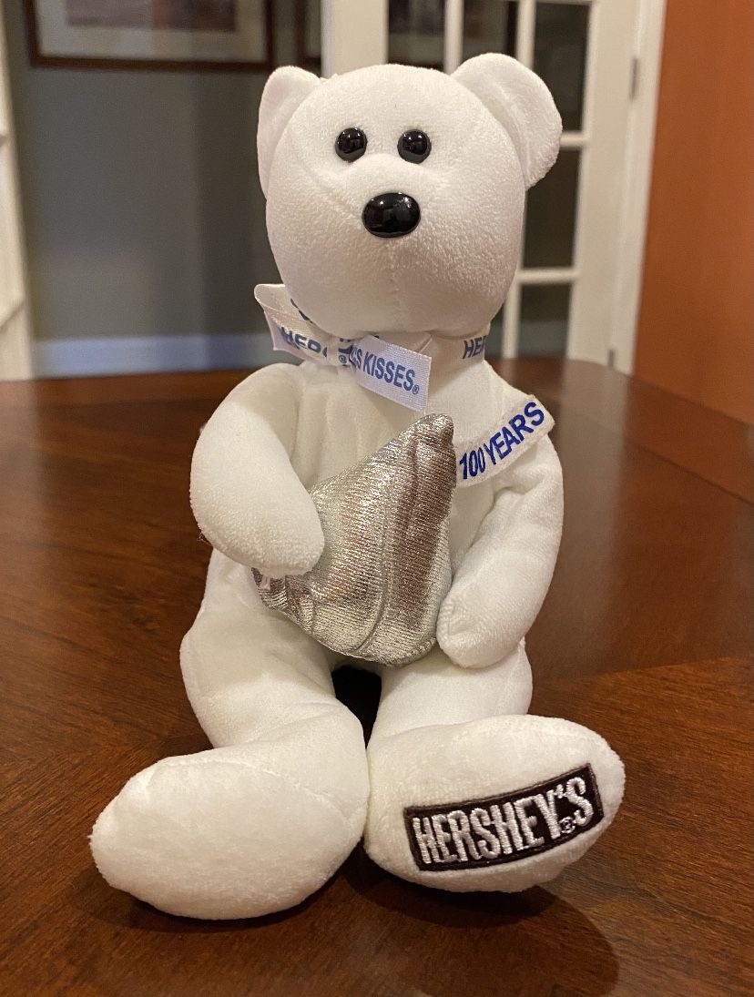 2006 Ty Beanie Babies Hershey’s Kisses White Bear