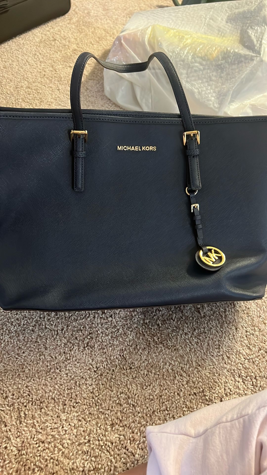Navy Blue Michael Kors Purse
