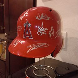 ANGEL BATTING HELMET W/AUTOGRAPHS
