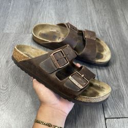 Birkenstock Arizona Soft Footbed Brown Mocha Leather Women’s 38 US 7