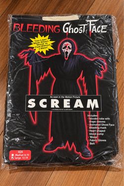 Scream / Ghost Face “Bleeding Ghost Face” Halloween costume set.