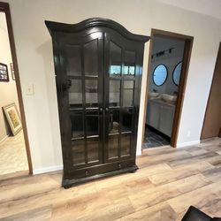 Black Wooden Hutch