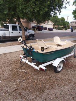 Boat bass hound 9.4 with trialer for Sale in Surprise, AZ - OfferUp