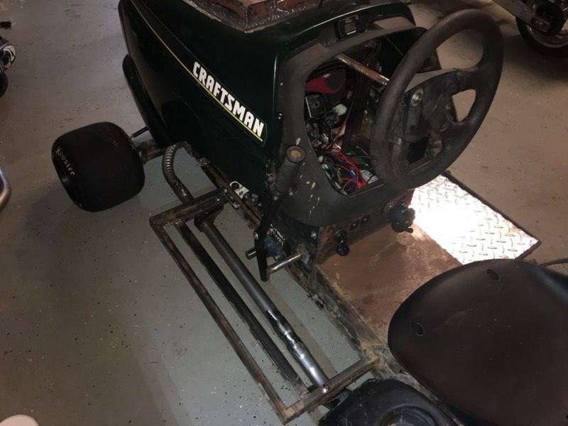 Craftsman racing mower / Go kart with 200cc dirt bike engine —TRADE