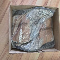 New In Box DAN POST Ladies Natural/Bone Python Western Boots