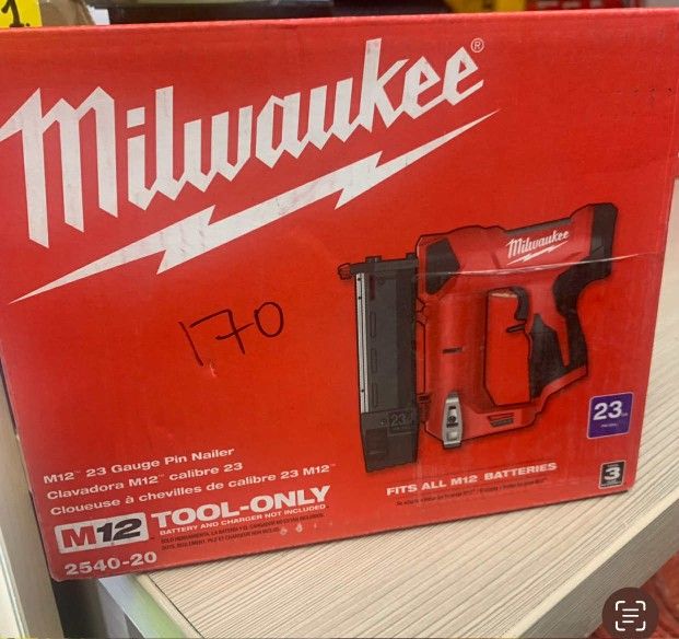 Milwaukee New 23 Pin Nailer M12