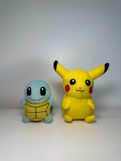 Pikachu and Squirtle Mini Plush