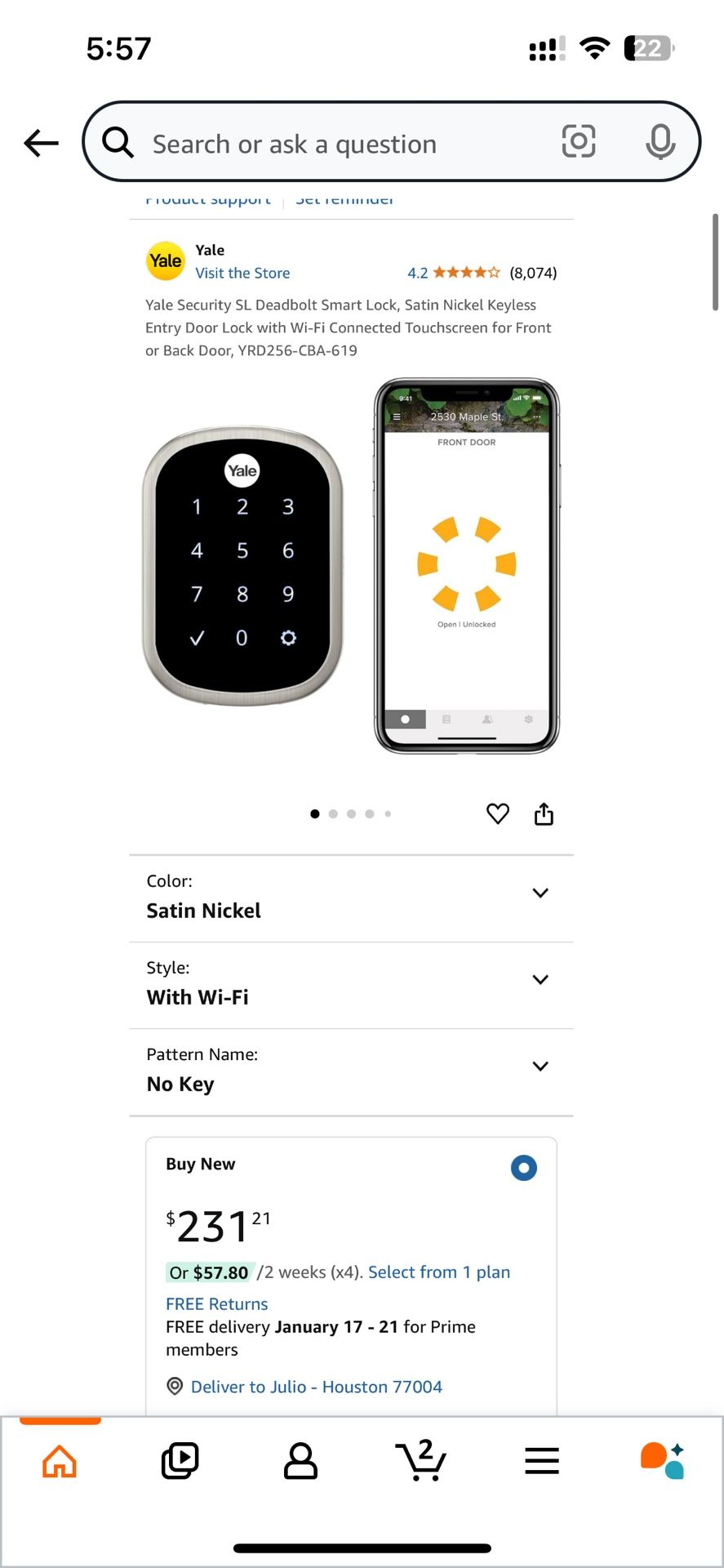 Yale Assure SL WiFi Door Lock