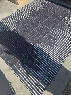 Brand New Modern Black & White Washable Area Rug – Non-Slip & Pet-Friendly