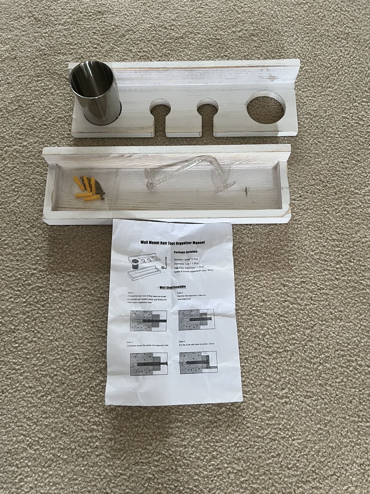 Wall Mount Hair Tool Organizer