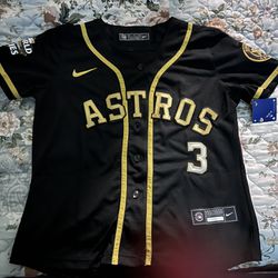 Custom Black and Gold Astros Peña Jersey Women's Small for Sale in Houston,  TX - OfferUp