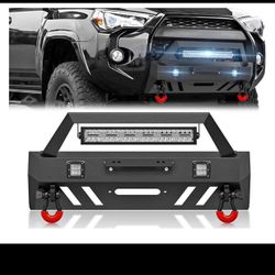 New in a sealed box for 4Runner Off-Road Front Bumper Compatible with 2010-2023 Toyota 4Runner 5th Gen (Not Fits 2010-2013 SR5) Equipped with Winch Pl