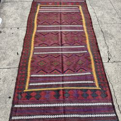 Handmade tribal rug