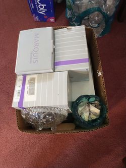 Marquis Crystal.  New Vases In Box ,Candy Dish