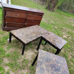 Tables And Dresser $50 NEED GONE!