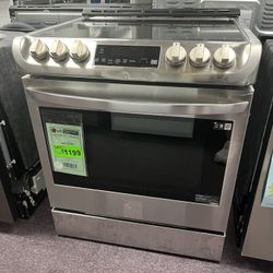 Stove-LG Open Box Induction Oven Range  With 1 Year Warranty  60% Off