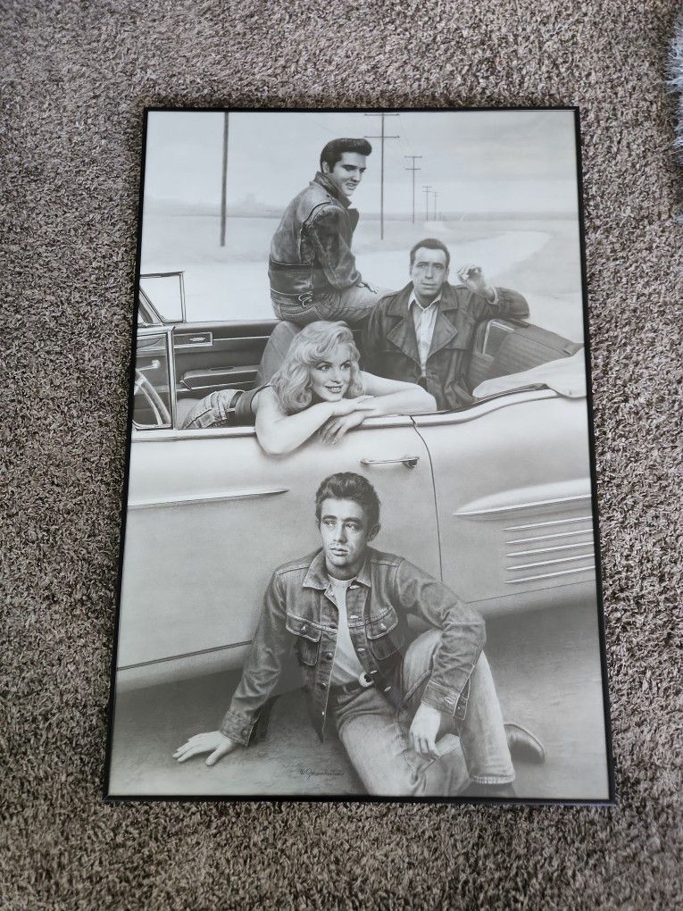 Vintage Poster  Marilyn Monroe,  Elvis Presley, Bogart, Dean Poster