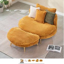 Over Sized Chair and Ottoman NEW