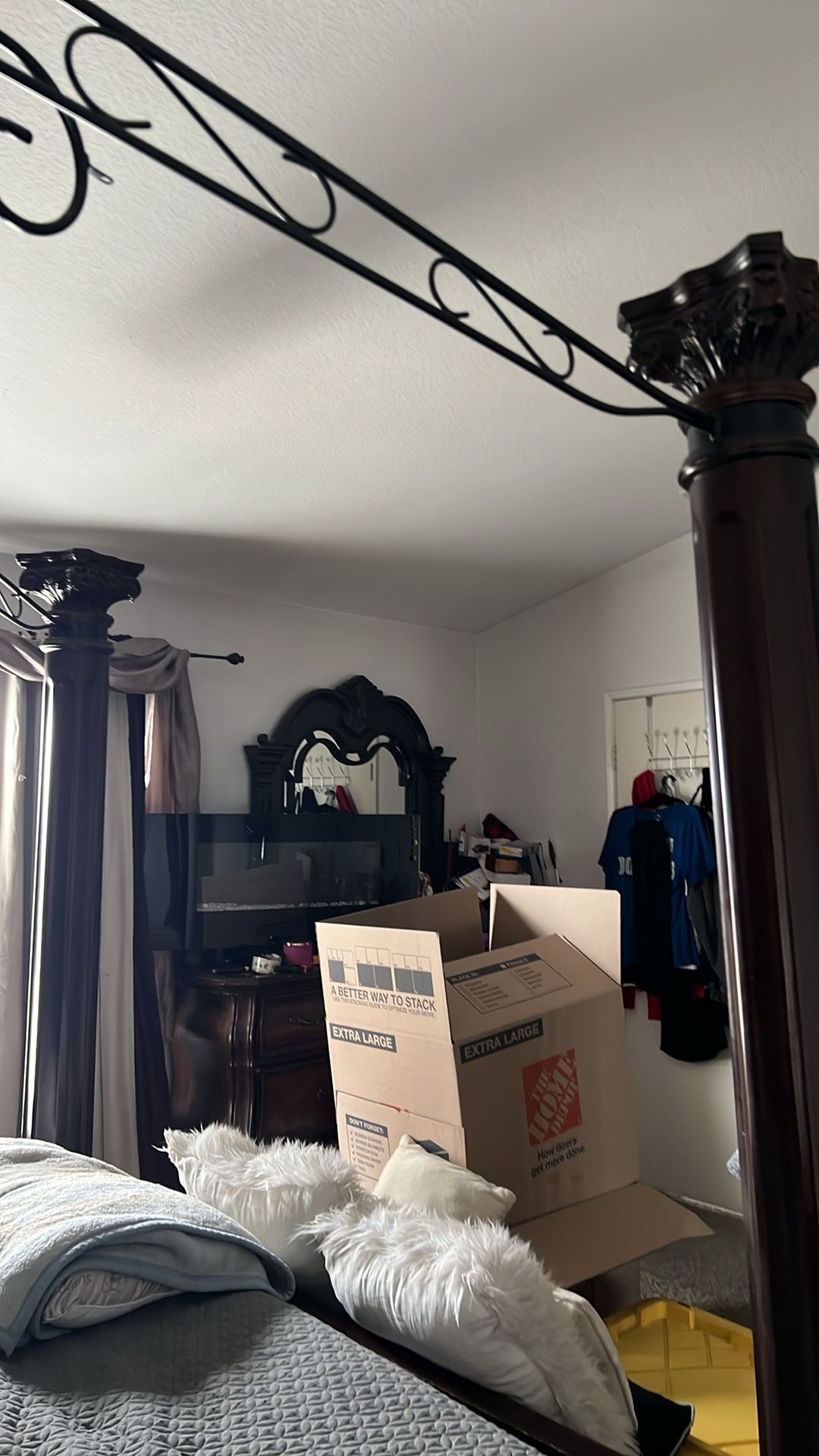 King size bed frame, and dresser for free