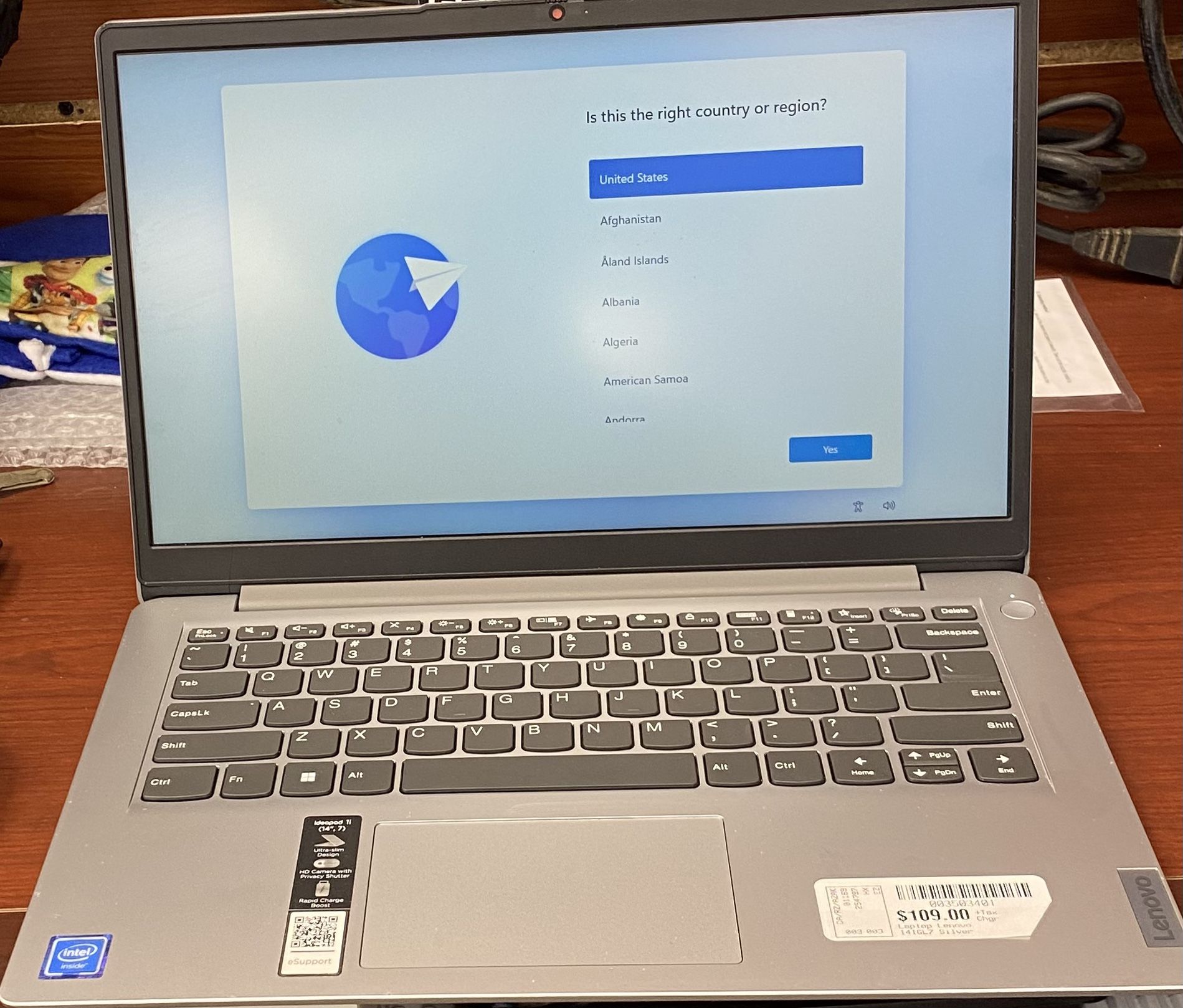 Lenovo Laptop Idea Pad 1i