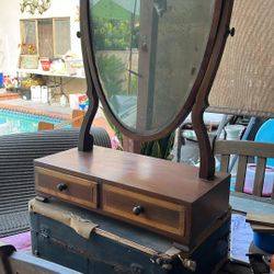 Antique make up mirror