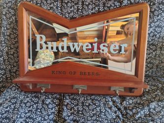 Budweiser frame with hooks