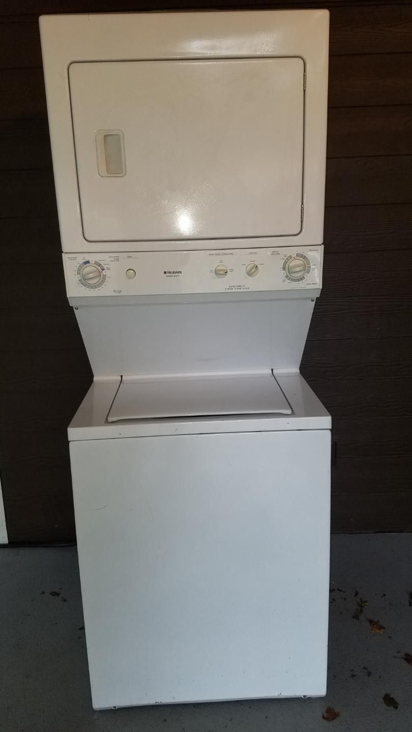Frigidaire stacked washer & dryer combo