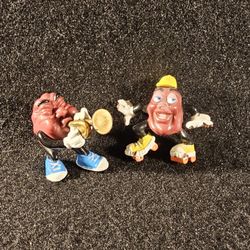 Vintage 1988 Hardee's California Raisins Trunpet Player 2" Figurine By Applause 